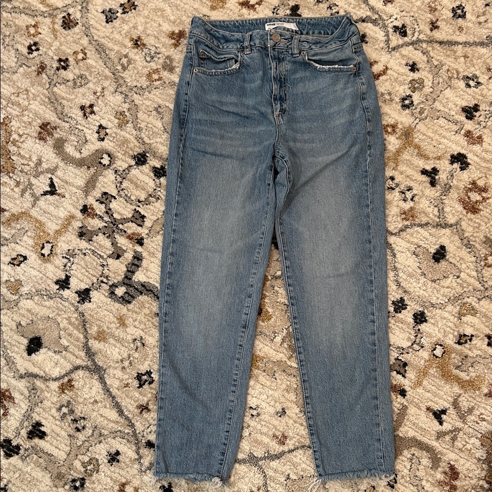 Garage Light Blue Straight Leg Jeans